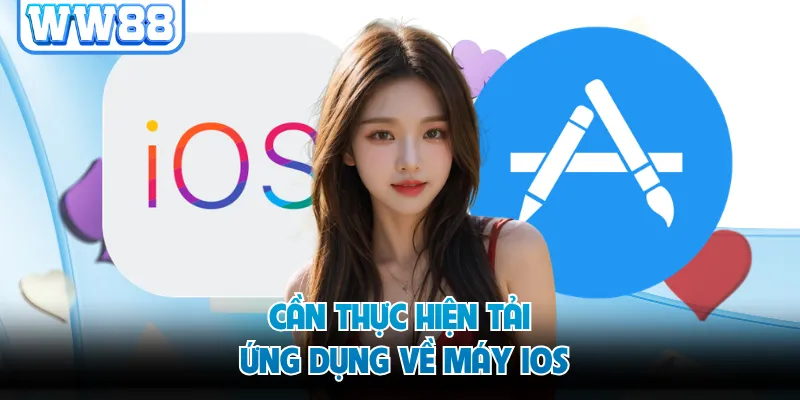 Cần thực hiện tải ứng dụng về máy iOS
